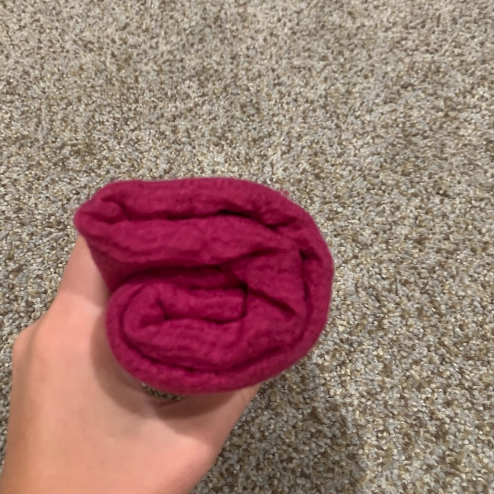 Burgundy Wrap Scarf - Picture 3 of 4